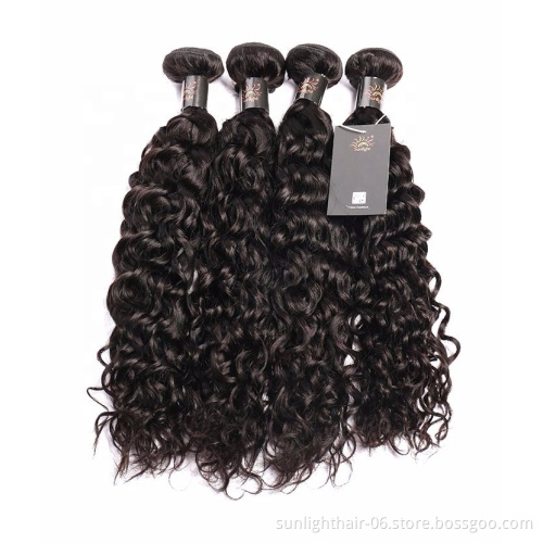wholesale Sunlight wave hair weave frontal unprocessed virgin brazilian cheap human  water beauty stage hair southeast asian